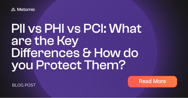 PII vs PHI vs PCI: What are the Key Differences & How do you Protect Them?
